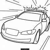 Coloring Pages Cool Car Popular Police sketch template