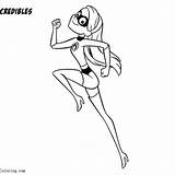 Elastigirl Incredibles sketch template