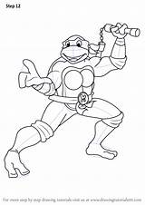 Turtles Michelangelo Mutant Drawingtutorials101 sketch template