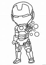 Iron Superheros sketch template