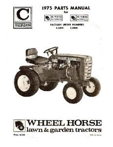 wheel horse tractor parts manual     ebay