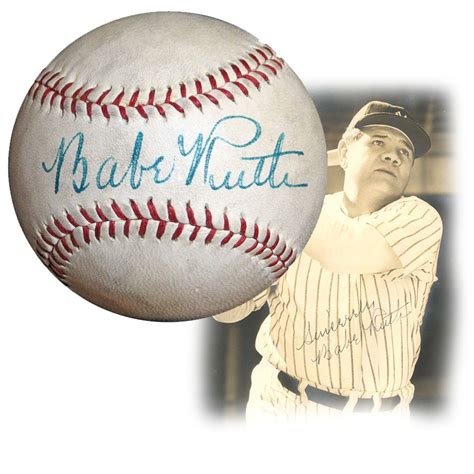Lot Detail Spectacular Babe Ruth Single Signed Baseball