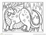Dragon Colouring Sheet Prince Dragons Coloring sketch template
