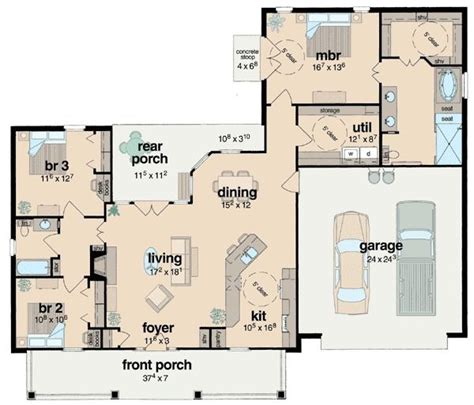plan jh handicapped accessible southern house plans house floor plans house plans