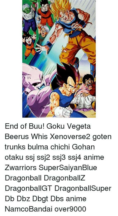 End Of Buu Goku Vegeta Beerus Whis Xenoverse2 Goten