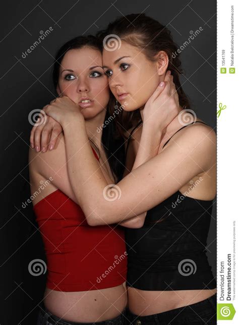 Two Young Lesbian Girl Friend Stock Image Image Of Lady Lesbian