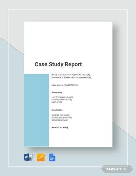 real estate case study templates   word