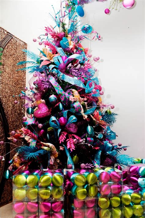 colorful christmas tree decorations ideas decoration love