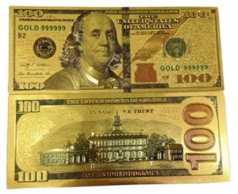 gold foil   dollar bill etsy denmark