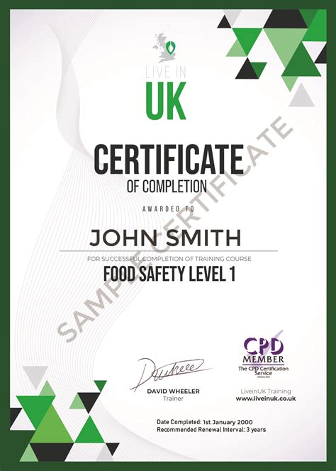 food safety level    uk