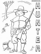 Hunter Coloring Pages Hunter4 sketch template