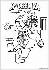 Lego Spider Pages Man Coloring Color sketch template