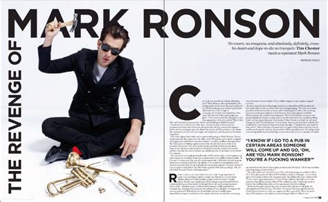 double page spread  nme mark ronson