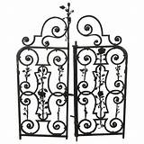Gate Iron Gates Garden Wrought Arts Decorative Crafts Drawing Building 1stdibs Doors Getdrawings Door Furniture sketch template