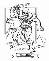 Coloring He Man Pages Skeletor Color Print Kids Book Template sketch template