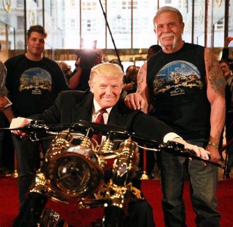 donald trump receives custom gold motorcycle haute living