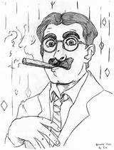 Marx Groucho Stash Deviantart sketch template