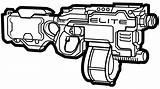 Nerf Gun Gratuitamente sketch template