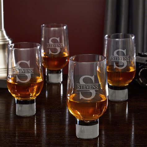 oakmont personalized whiskey rocks glasses set of 4