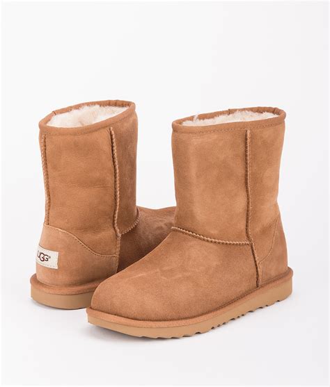 ugg kids ankle boots  classic ii chestnut