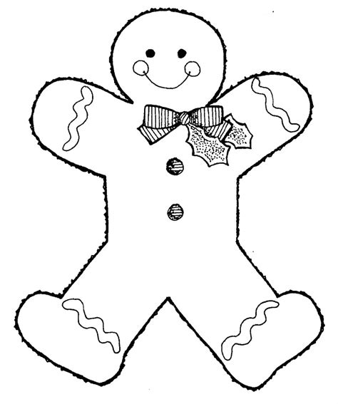 printable gingerbread man coloring pages  kids
