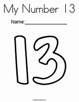 Number Coloring 13 15 Pages Numbers Worksheets Color Preschool Kids Twistynoodle Print Thirteen Template Activities Fifteen Word Tracing Many Noodle sketch template