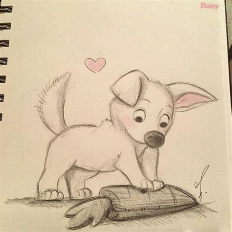 puppy love disney drawings sketches cartoon drawings disney