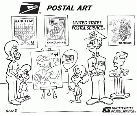 pics  preschool post office coloring page office coloring home