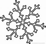 Schnee Ausmalbilder Snowflake Ausmalbild sketch template
