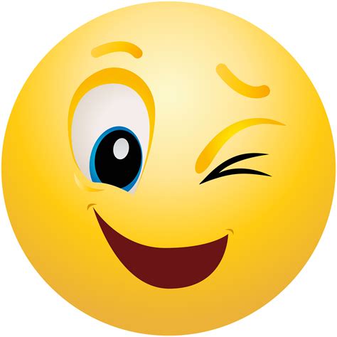 wink emoji clipart clipartuse emoji face smile png  full images   finder