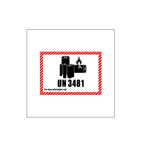 lithium battery handling label small gobo trade