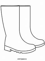 Wellies Welly sketch template
