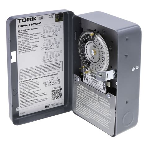 tork   hour indoor mechanical time switch   volts dpst outputs nsi industries