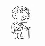 Old Coloring Man Pages Clipart Men People Colouring Color Stamps Age Printables Digital Digi Clip Cards Print Kids Explore Cartoon sketch template