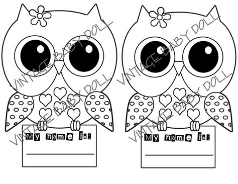 owl birthday party coloring page   etsy