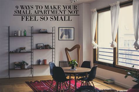 ways    small apartment  feel  small