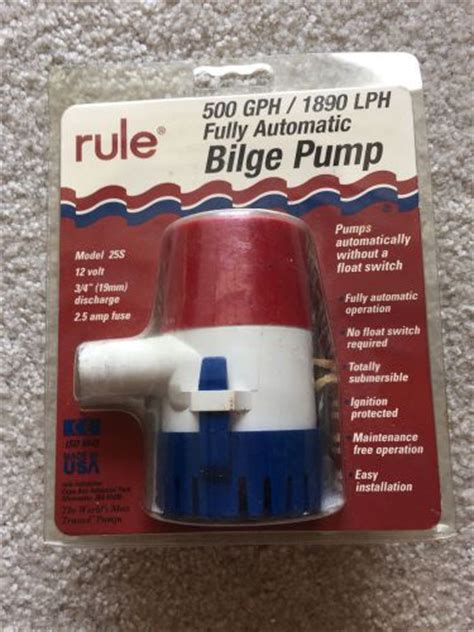 find rule  gph fully automatic bilge pump model     original package  palm city