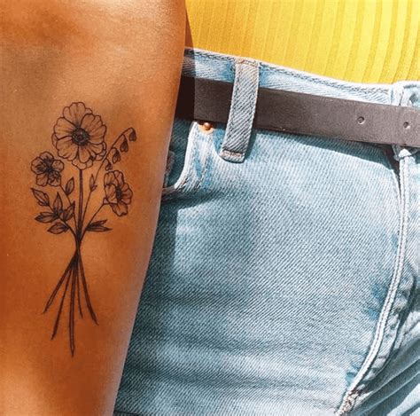 dainty flower tattoo ideas harunmudak