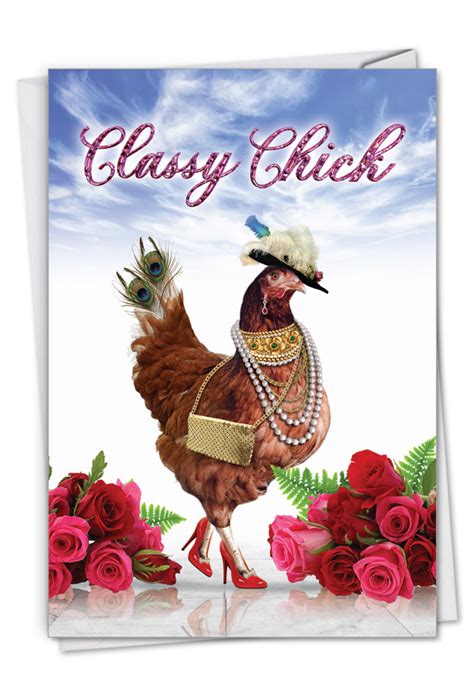 classy chick funny mother s day paper card