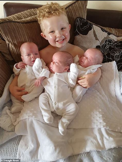 mother beats 200m to one odds to give birth to identical triplets hot