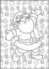 Pusheen Coloring Christmas Santa Pages Cat Winter Claus Noel Adult Disguised Wonder sketch template
