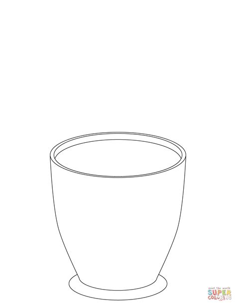 empty flower pot coloring page  printable coloring pages