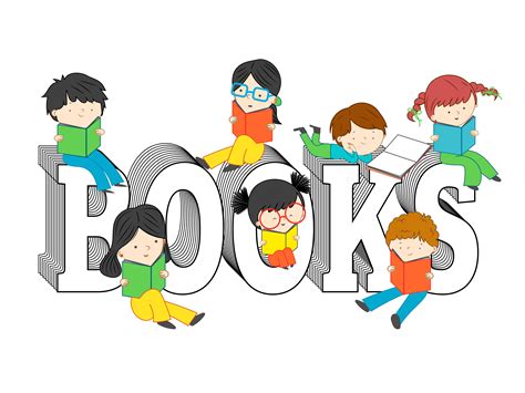 children reading  books text illustrations creative market