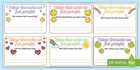 gratitude cards ks wellbeing twinkl resources