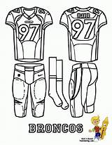 Coloring Pages Jersey Sports Broncos Denver Printable Bronco Quarterback Jerseys Ford Football Color Getcolorings Sport Popular Print Coloringhome Logo Library sketch template