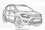 Ford Suv Coloring Pages Template Kuga sketch template