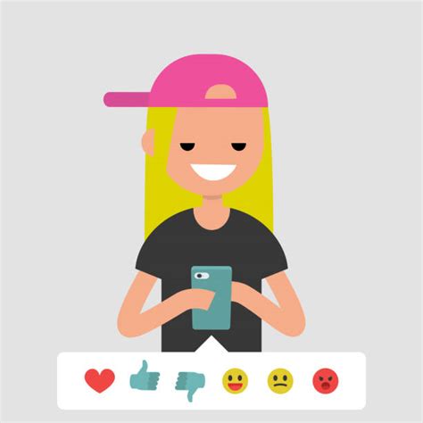 girl texting illustrations royalty free vector graphics