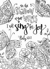 Coloring Pages Grace Psalm Ot Faith Inkspirations Bible Christian Choose Board sketch template