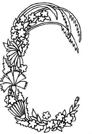 flower alphabet  alphabet coloring pages flower coloring pages cool
