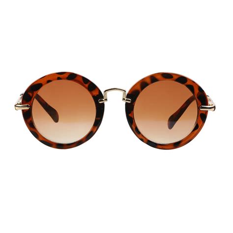 Owl ® 045 C1 Round Eyewear Sunglasses Women’s Men’s Metal Round Circle